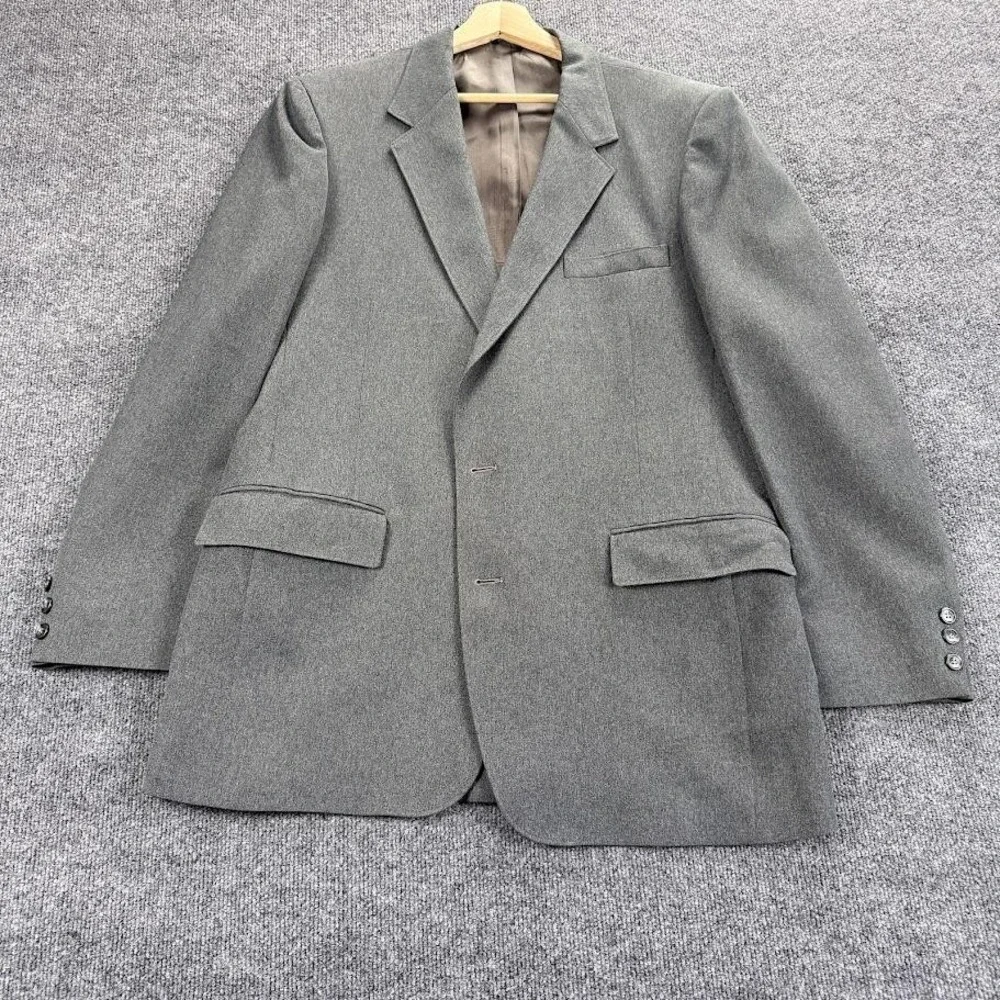 Vintage Sears The‎ Comfort Suit Blazer Mens Extra Large Gray Two Button 90s